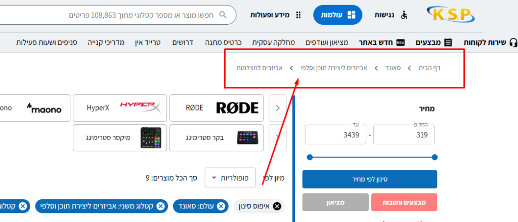 פירורי לחם באתר