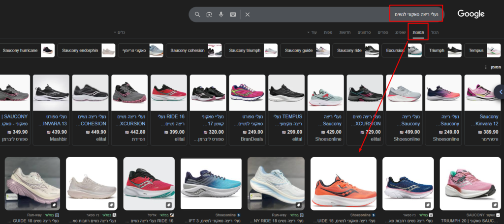 תוצאות חיפוש תמונות בגוגל